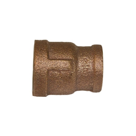 Jones Stephens 1/4in. x 1/8in. Bronze Reducing Coupling B74140LF